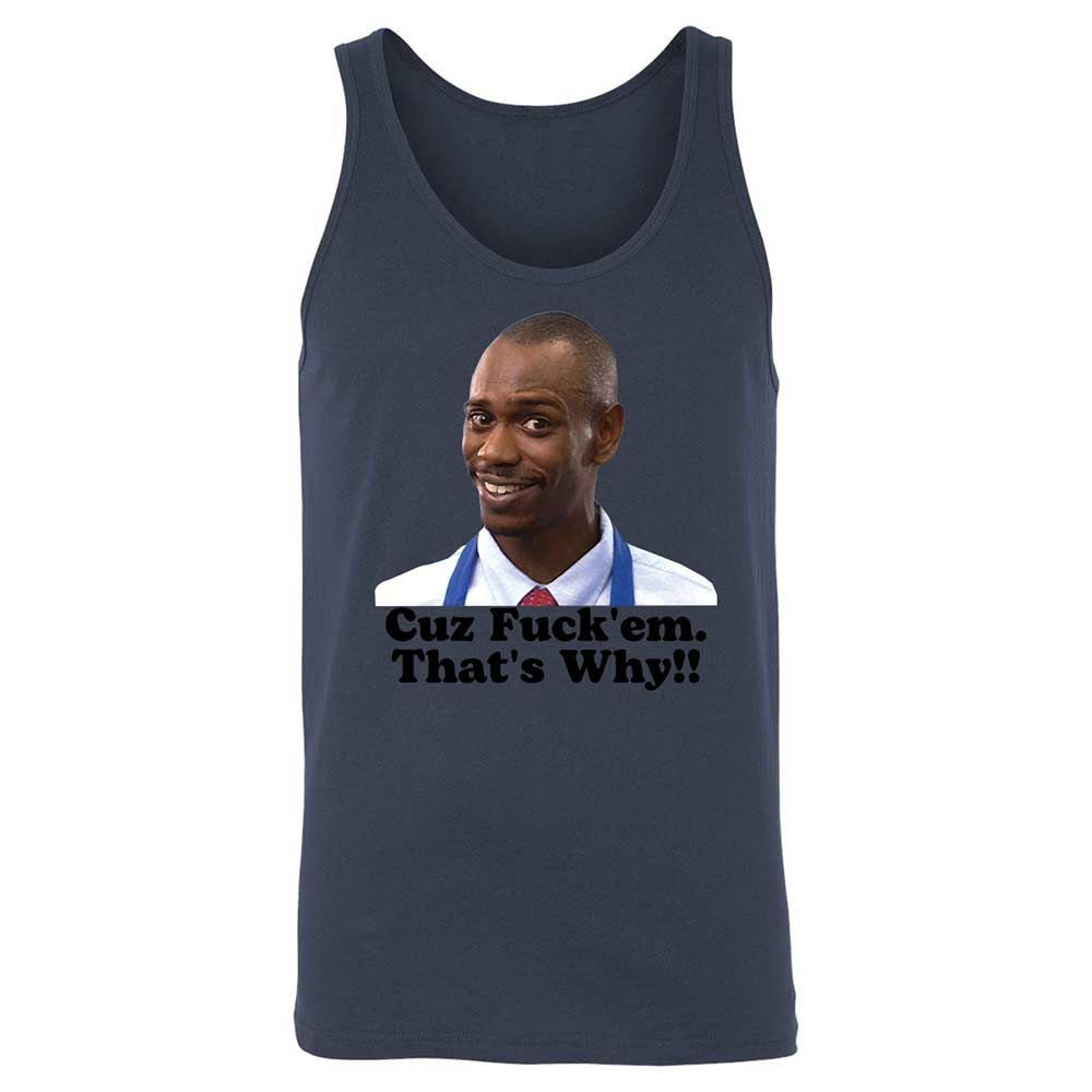 Unisex Jersey Tank - BJUU7P59 - Navy - 8