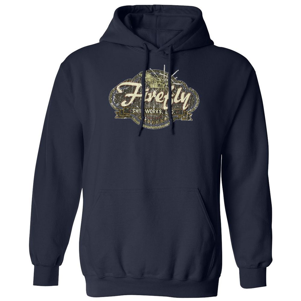 Classic Unisex Hoodie - KX7WZVJU - Navy - 8