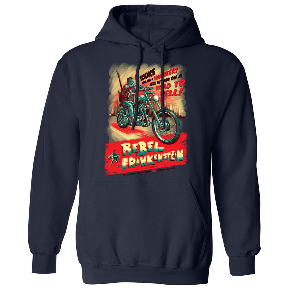 Classic Unisex Hoodie - LV45B3MR - Navy - 8