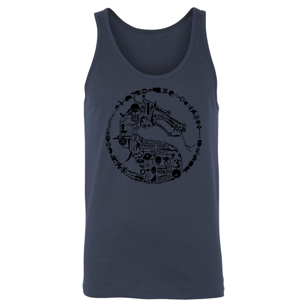 Unisex Jersey Tank - YLDA8E4G - Navy - 8