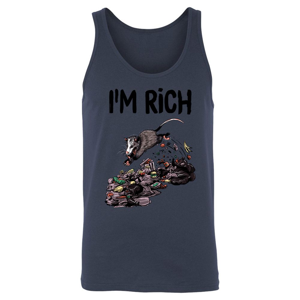 Unisex Jersey Tank - WU2YP8HN - Navy - 8