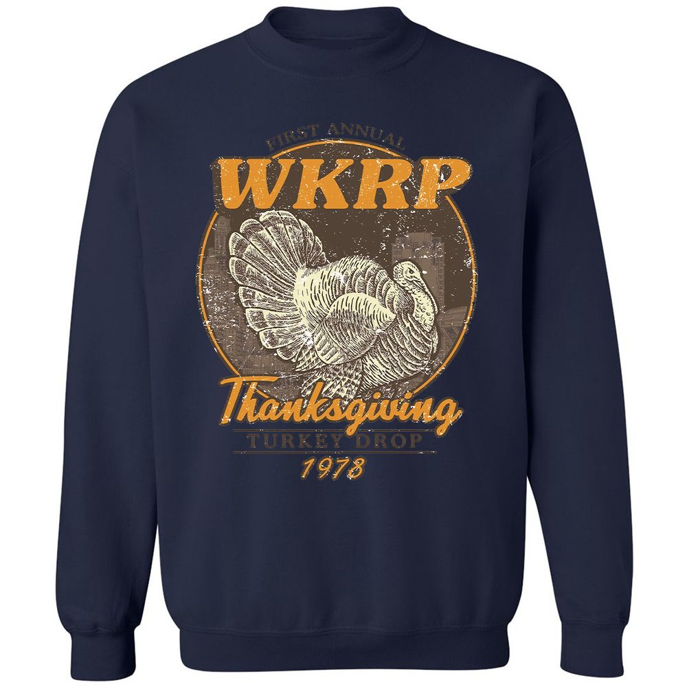 WKRP Turkey Drop - Navy - 8