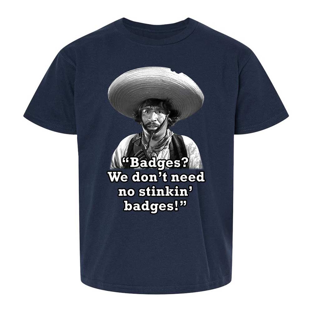 We don't need no stinkin' badges - Navy - 8