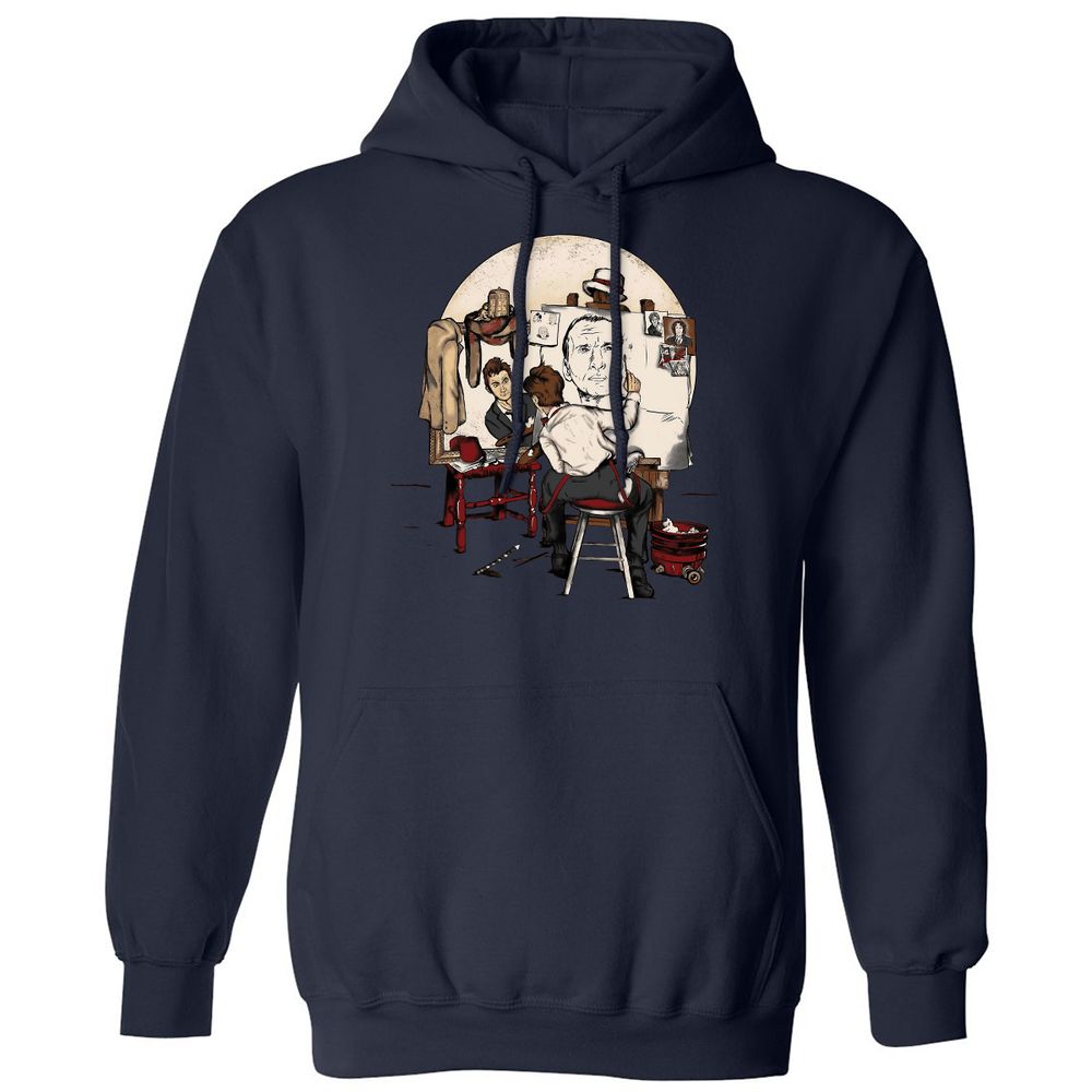Classic Unisex Hoodie - VX9CTGGF - Navy - 8