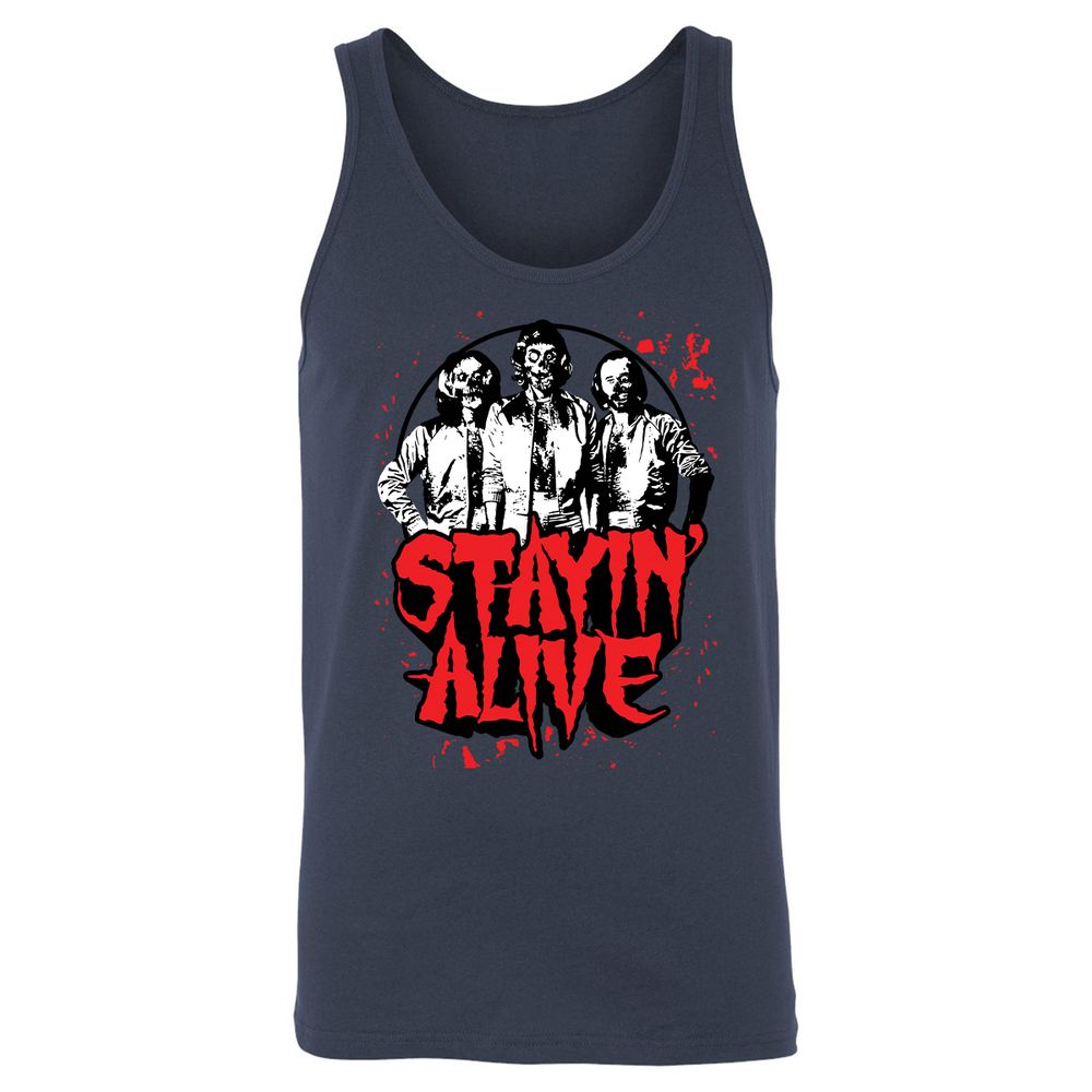 Bee Gees Stay Alive - Navy - 8