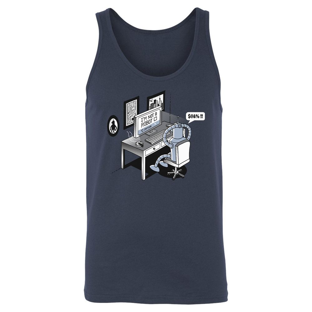 Unisex Jersey Tank - PFQBG3ZW - Navy - 8
