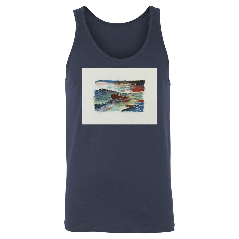 Unisex Jersey Tank - RV9UAHXJ - Navy - 8