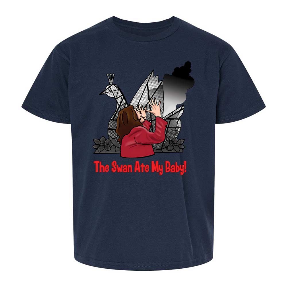 The Swan Ate My Baby - Navy - 8