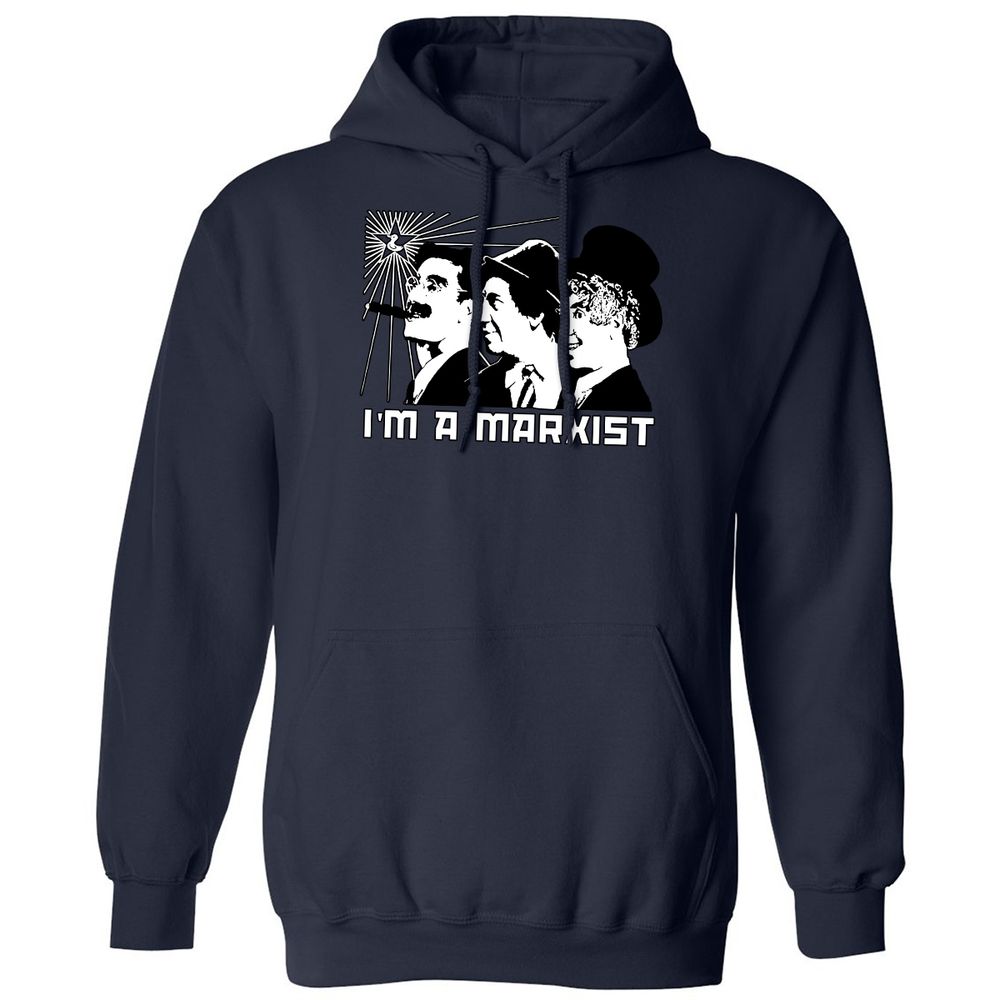 Classic Unisex Hoodie - LBX1Q1WH - Navy - 8