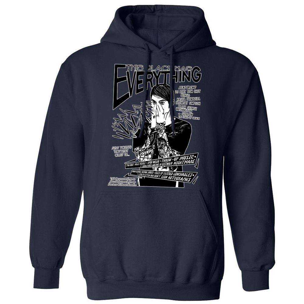 Classic Unisex Hoodie - S8LHV5FK - Navy - 8
