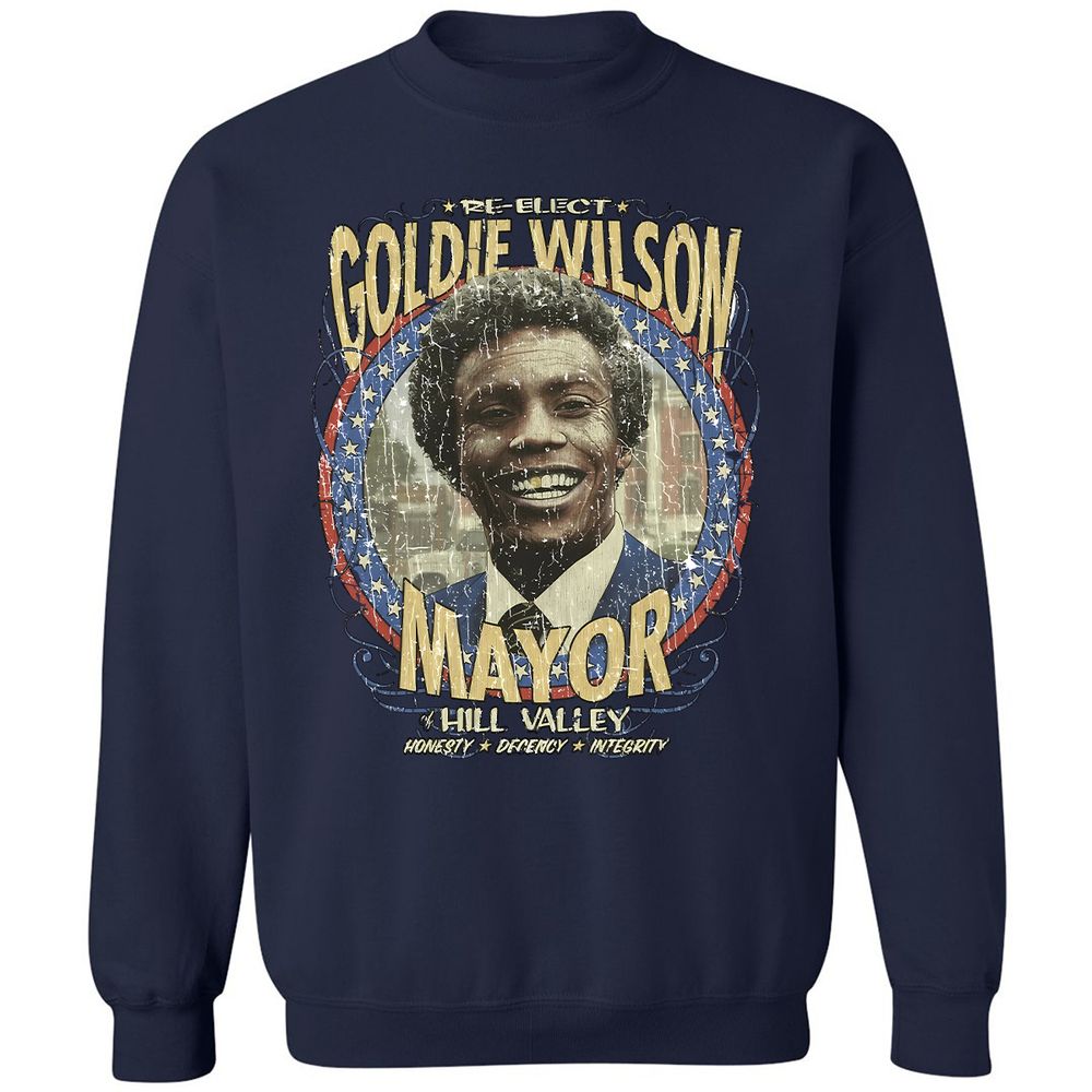 Re-Elect Mayor Goldie Wilson - Navy - 8