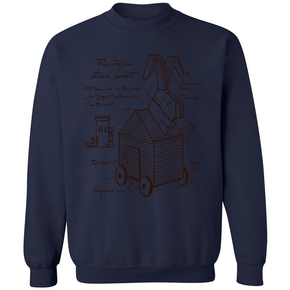 Classic Unisex Sweatshirt - ZNH6XD5Q - Navy - 8