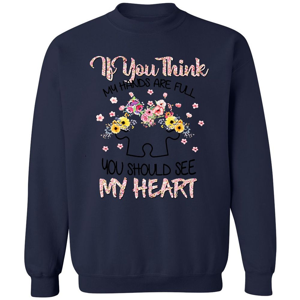 Classic Unisex Sweatshirt - A7D1E9WD - Navy - 8