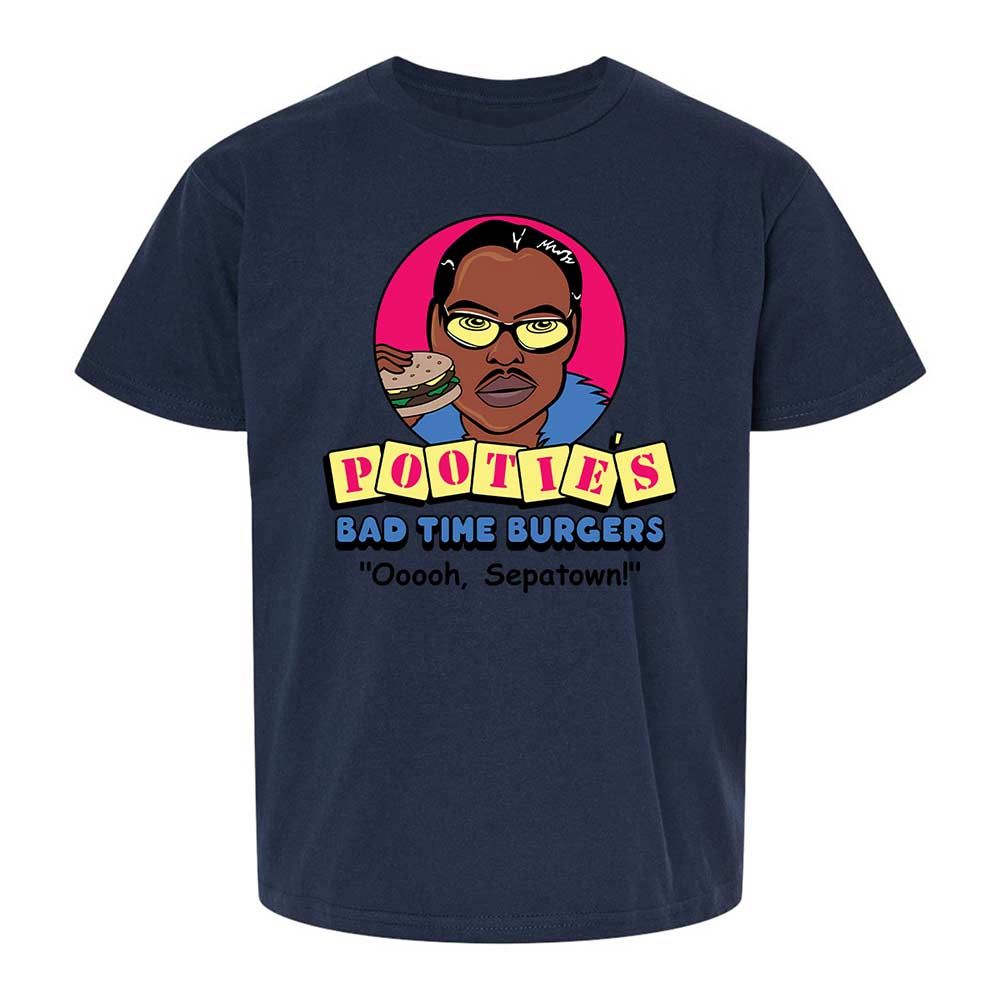 Pootie's Bad Time Burgers - Navy - 8