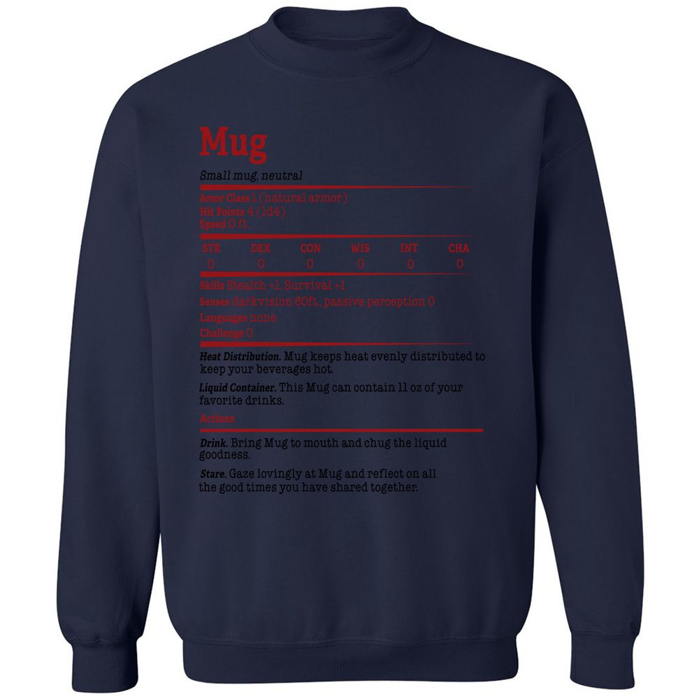 Classic Unisex Sweatshirt - X88NG3P1 - Navy - 8