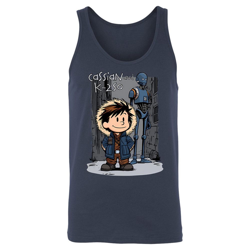 Unisex Jersey Tank - WDAVKV9X - Navy - 8