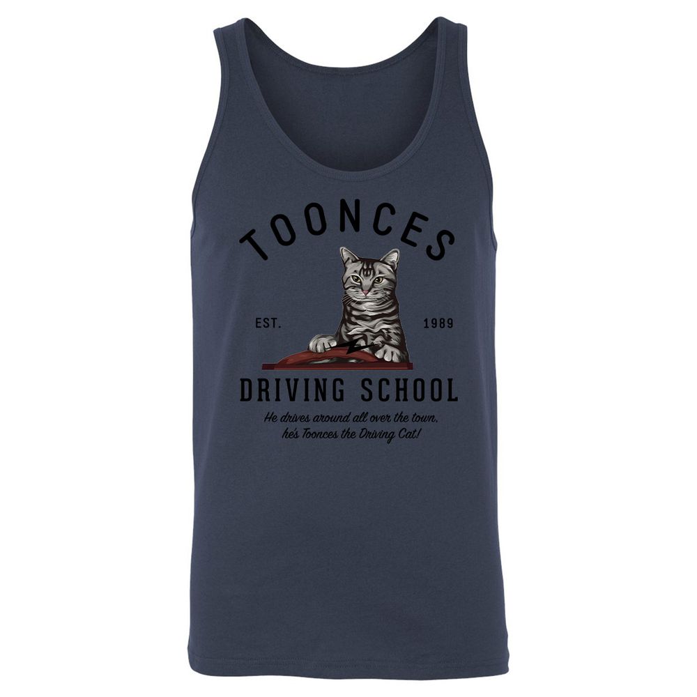 Funny Cat Driving School - Navy - 8