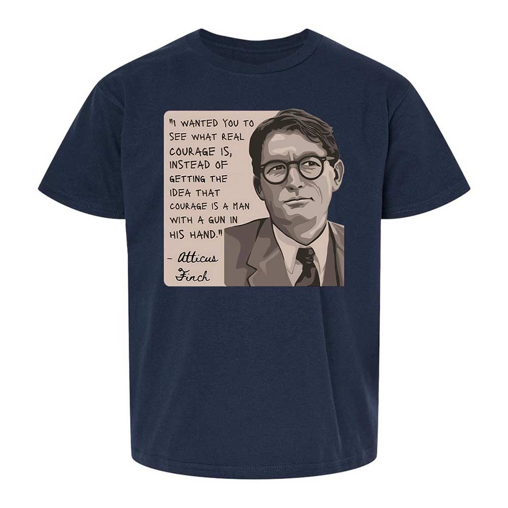 Real Courage Quote - Navy - 8