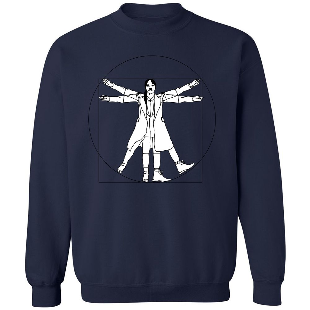 Vitruvian Philomena Cunk - Cunk on Earth - Navy - 8