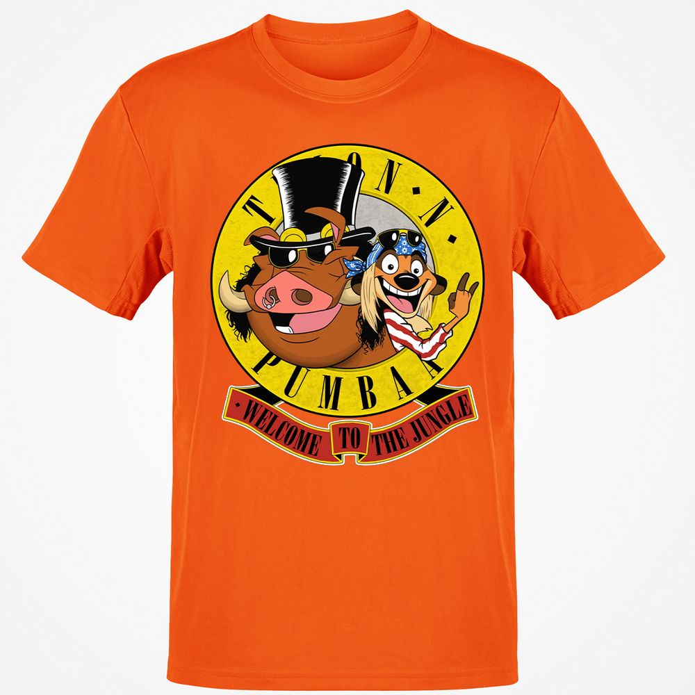 Classic Unisex T-Shirt - Black - Orange - 8