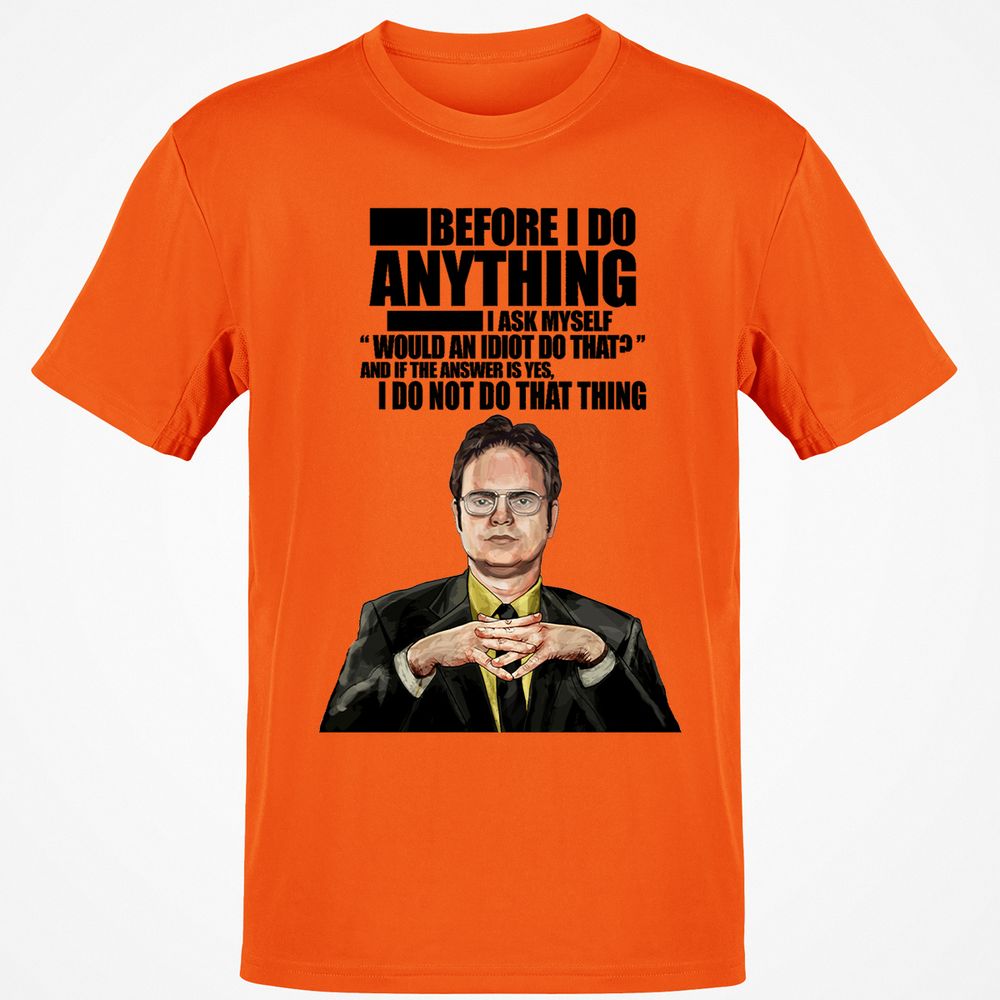 Classic Unisex T-Shirt - V2S5LW9W - Orange - 8