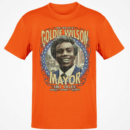 Re-Elect Mayor Goldie Wilson - Orange - 8