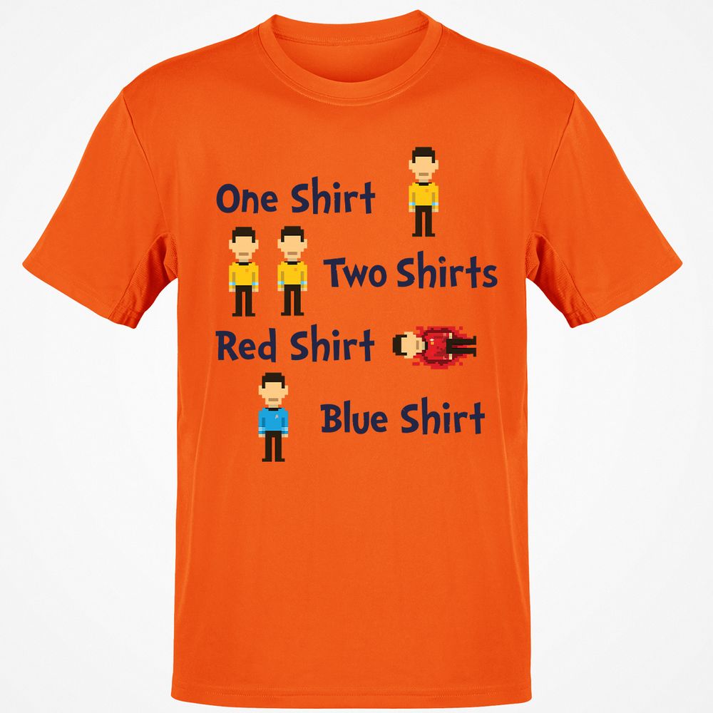 Red Shirt, Blue Shirt - Orange - 8