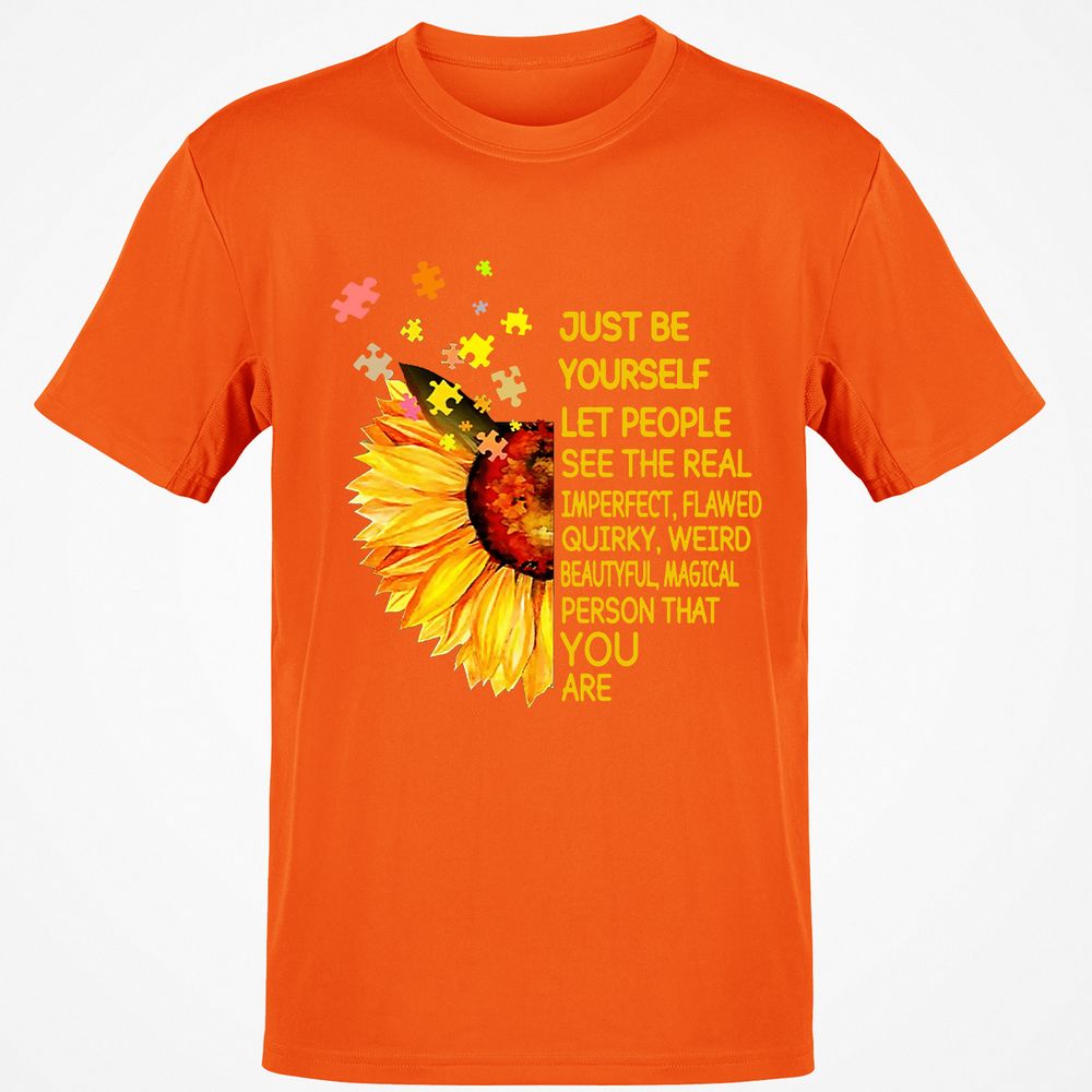 Classic Unisex T-Shirt - D5BKVR9Y - Orange - 8
