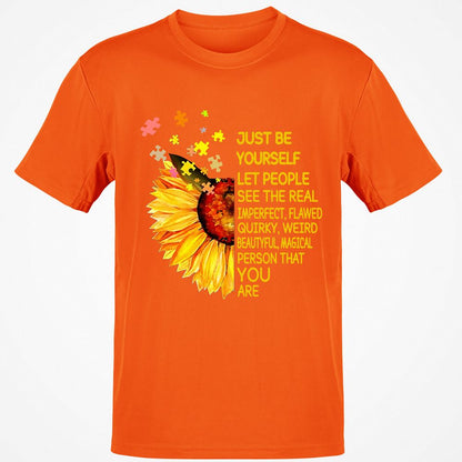 Classic Unisex T-Shirt - D5BKVR9Y - Orange - 8