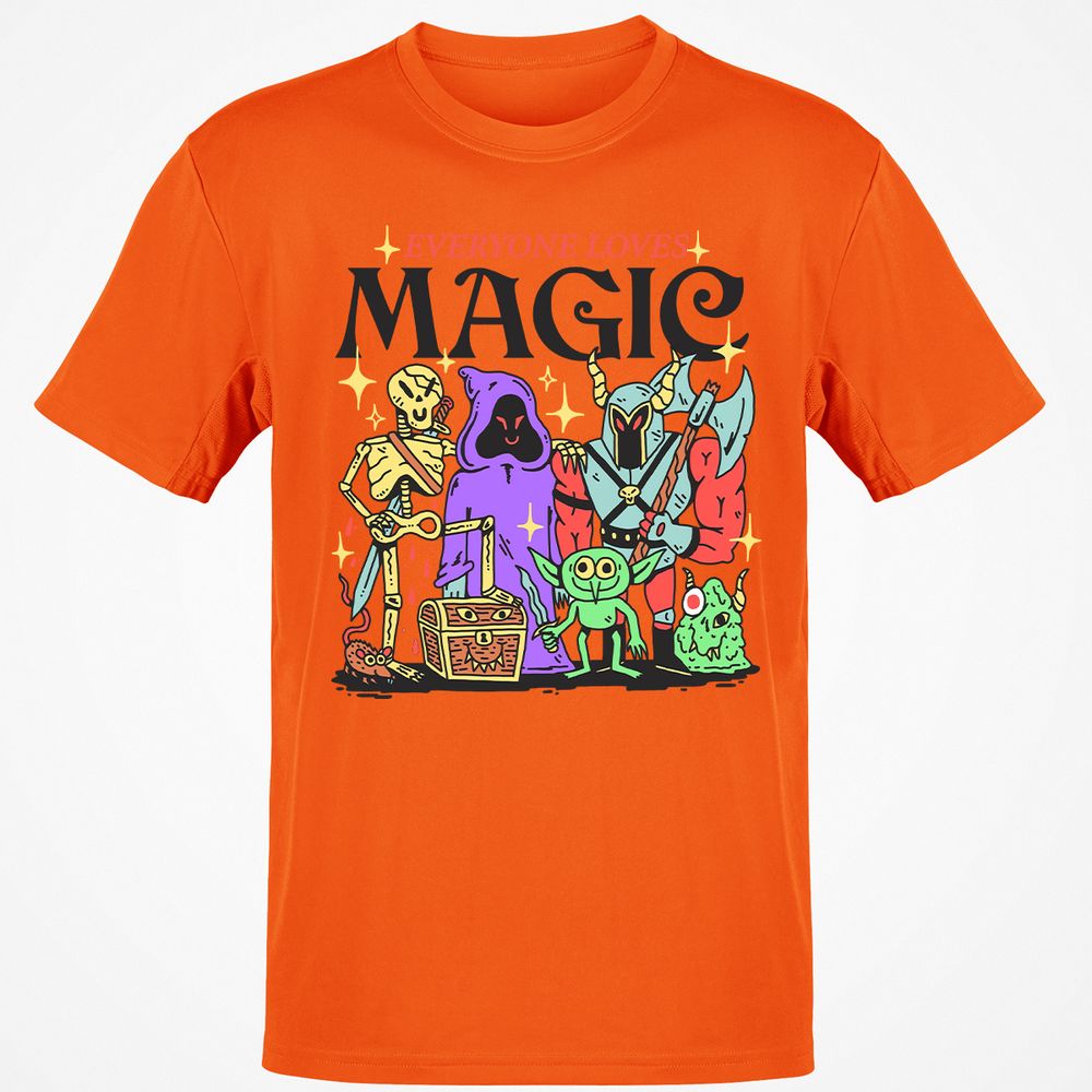 Classic Unisex T-Shirt - B144LVFZ - Orange - 8