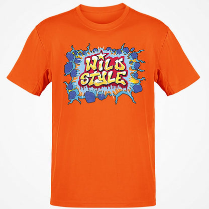 Classic Unisex T-Shirt - Black - Orange - 8