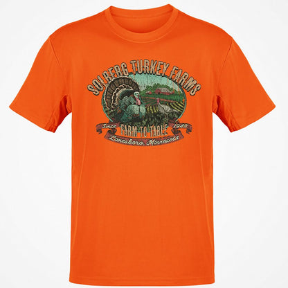 Vintage Turkey Farm Thanksgiving - Orange - 8