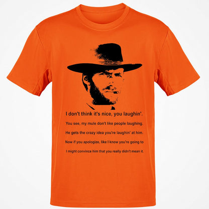 Clint Eastwood Mule Quote - Orange - 8
