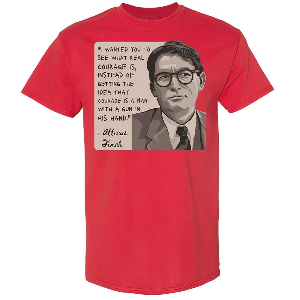 Real Courage Quote - Red - 8