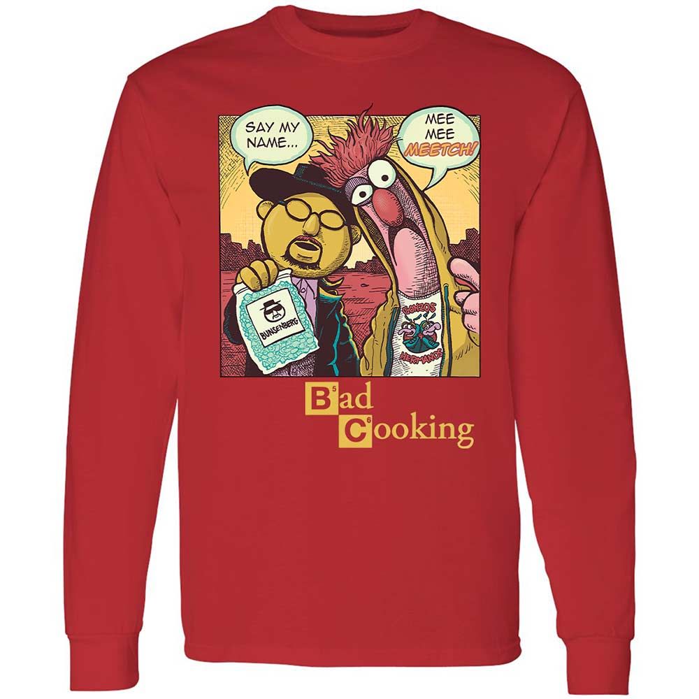 Long Sleeve T-Shirt - DKHZLXDK - Red - 8