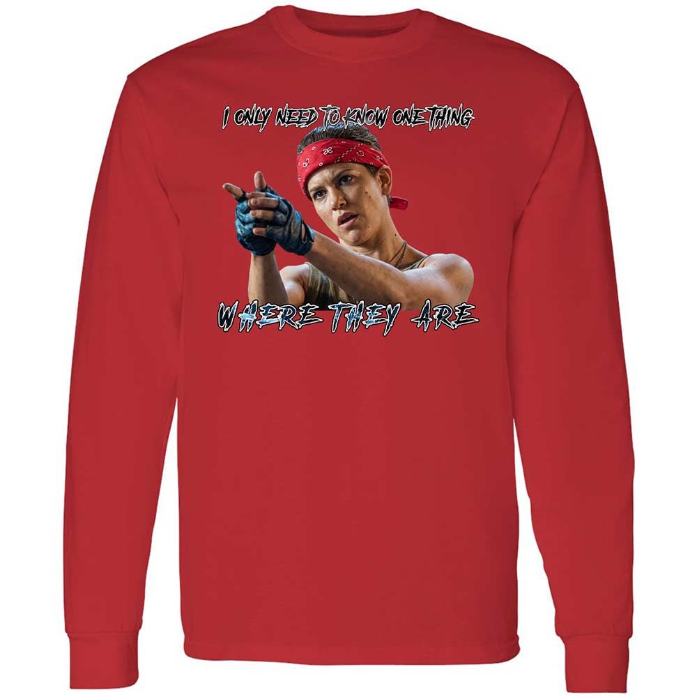 Long Sleeve T-Shirt - PENPABY4 - Red - 8