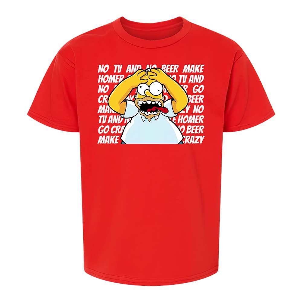 No TV and No Beer Make Homer Go Crazy - Red - 8