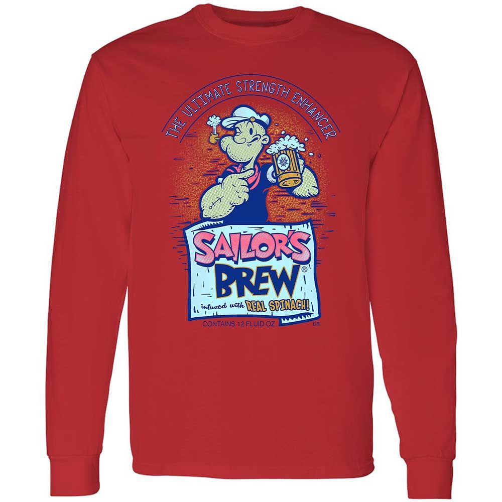 Long Sleeve T-Shirt - XQRSCW7R - Red - 8