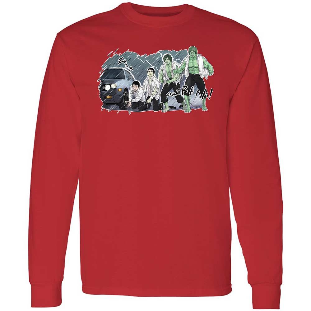 Long Sleeve T-Shirt - ZEGL7C46 - Red - 8