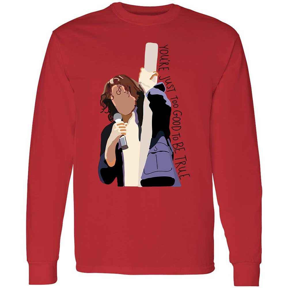 Long Sleeve T-Shirt - B1E4SJT9 - Red - 8