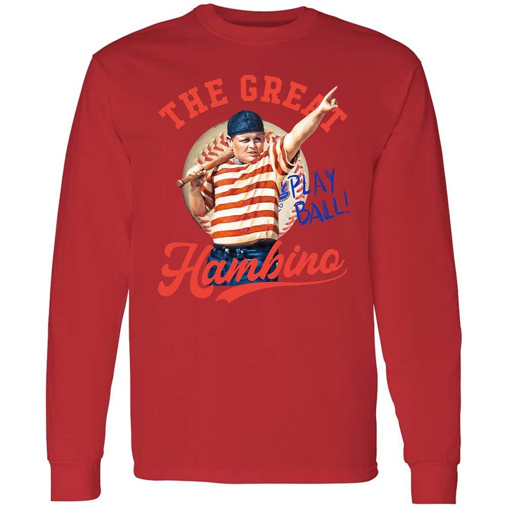Long Sleeve T-Shirt - D3F4JRMQ - Red - 8