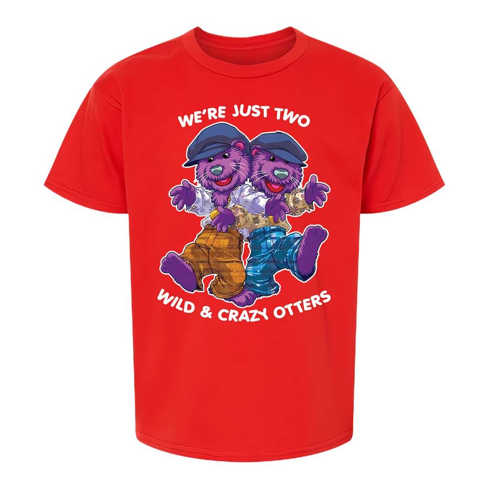 Two wild & crazy otters - Red - 8