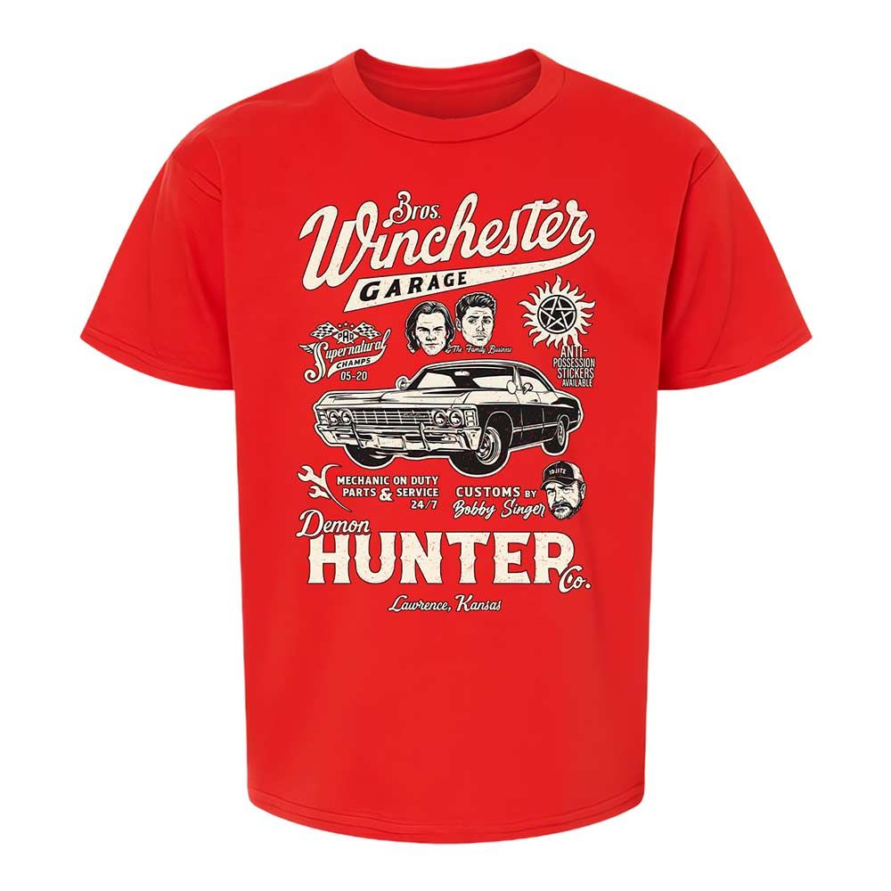 Kids T-Shirt - G9L8YTZV - Red - 8