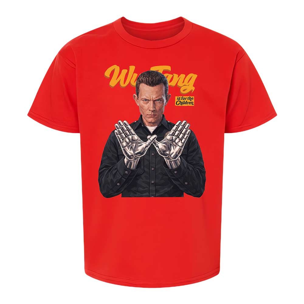 Kids T-Shirt - Black - Red - 8