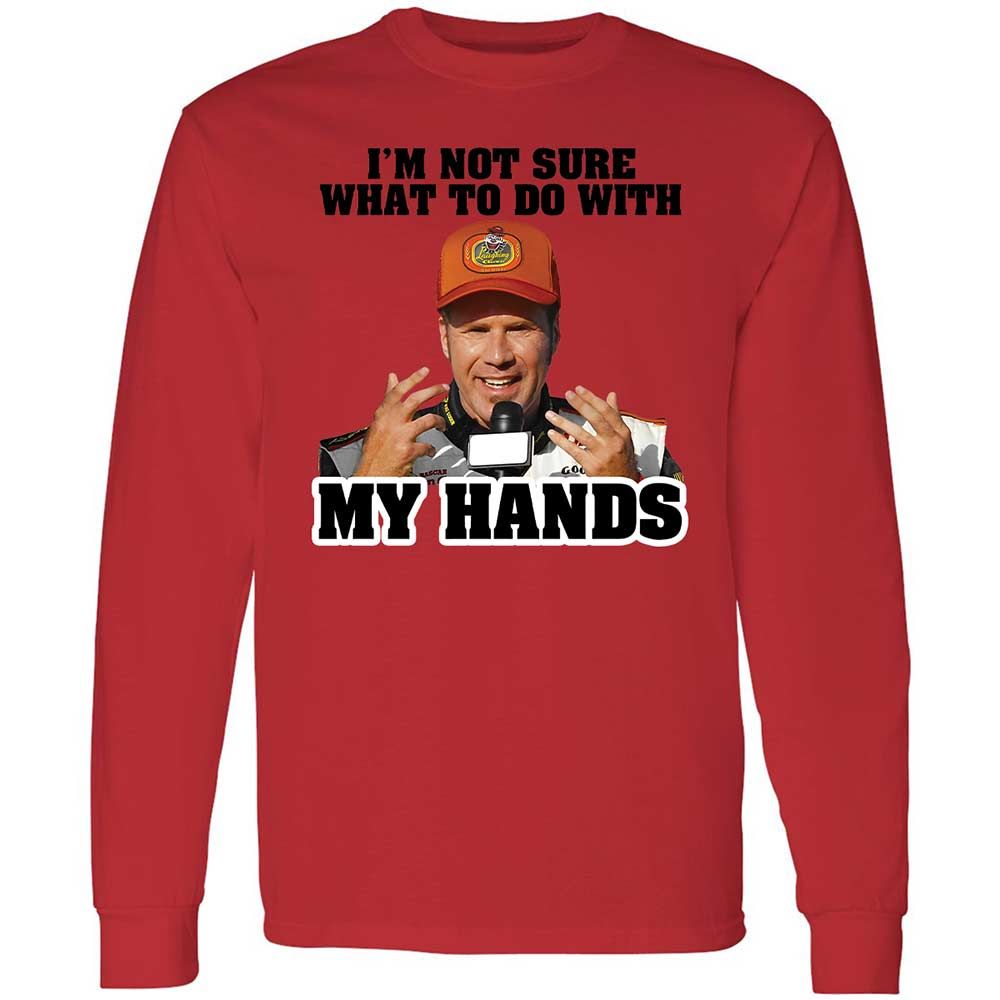 I'm Not Sure What To Do With My Hands - Red - 8