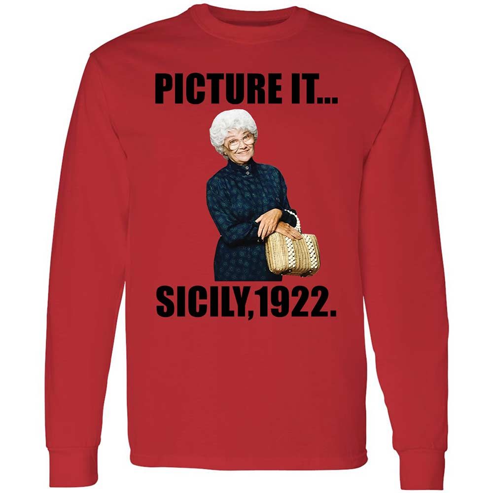 Long Sleeve T-Shirt - AH6J1NFE - Red - 8