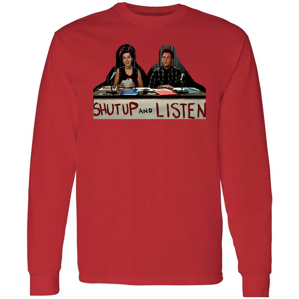 Long Sleeve T-Shirt - X1C5QY8Z - Red - 8