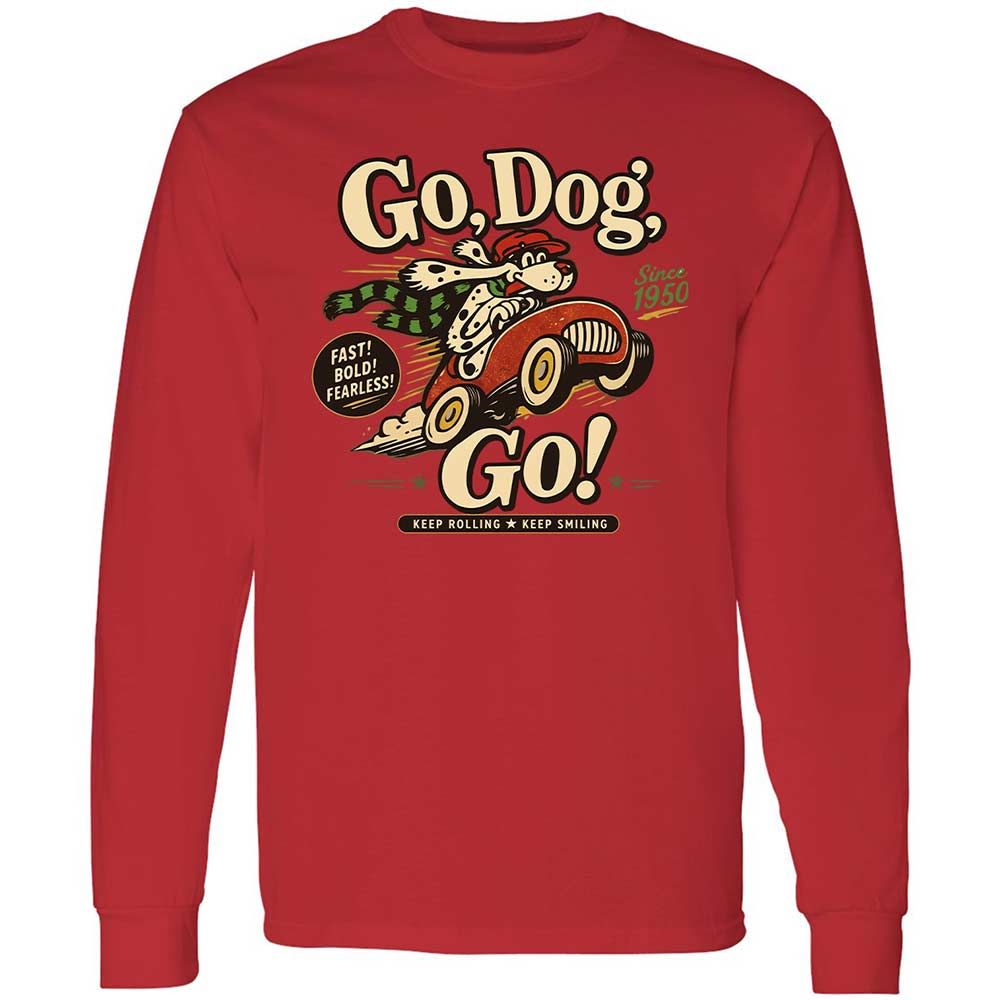 Long Sleeve T-Shirt - KHWPR9U3 - Red - 8