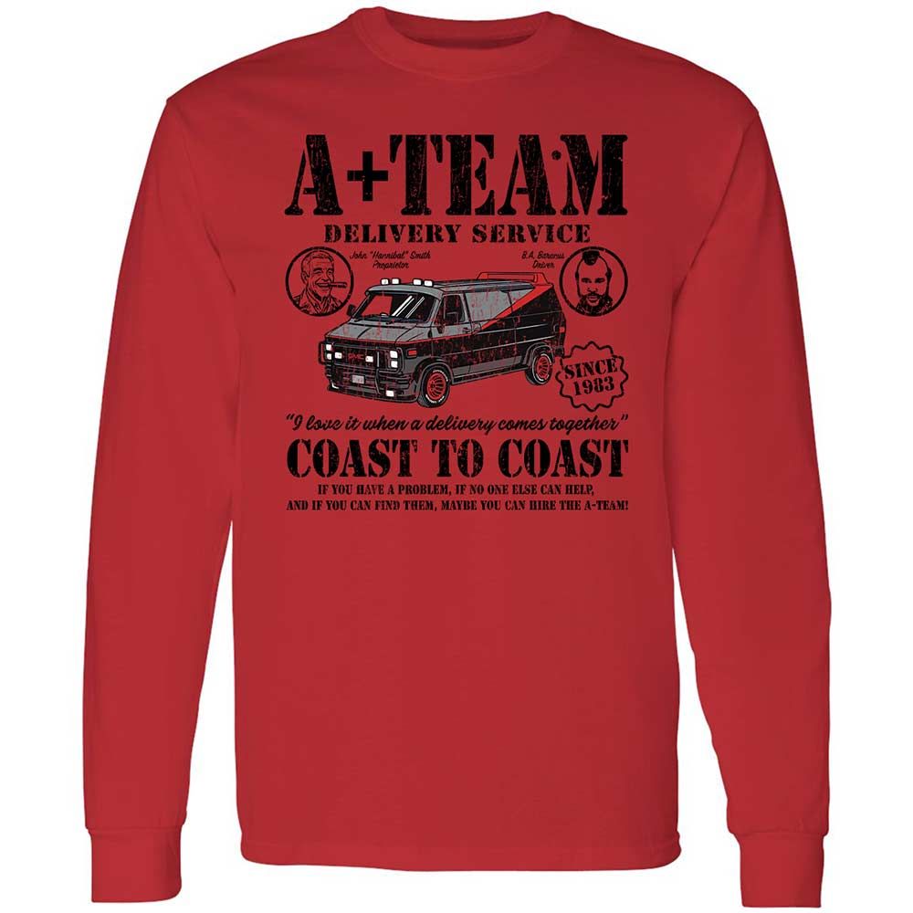 Long Sleeve T-Shirt - X3Z2EW35 - Red - 8