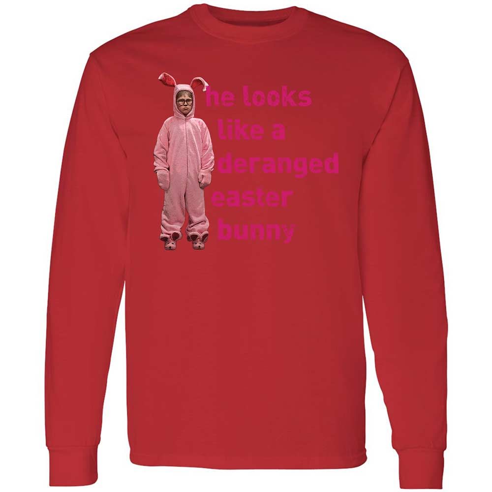 He Looks Like a Deranged Easter Bunny - Red - 8
